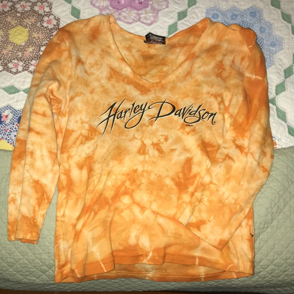 Harley Davison cropped shirt